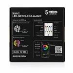 LED নিয়ন RGB ম্যাজিক ফ্লেক্সিবল স্ট্রিপ লাইট (অ্যাপ কন্ট্রোল)