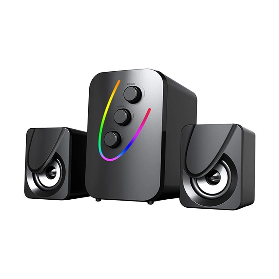 Havit SF140BT 2:1 RGB Bluetooth Black Speaker