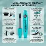Technic Mega Lash ওয়াটার রেজিস্ট্যান্ট মাসকারা Black - 12ml