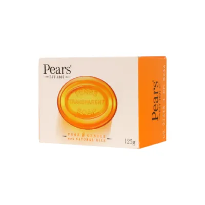 Pears Pure & Gentle ন্যাচারাল অয়েল ট্রান্সপারেন্ট সাবান 125g