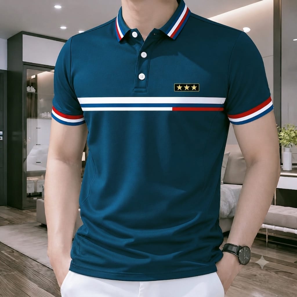 Men's Cotton Polo Shirt, Half Sleeve, Size M, 3 Colours