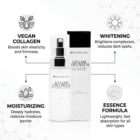 3W Clinic DR.K Vegan Collagen হোয়াইটেনিং এসেন্স 70ml