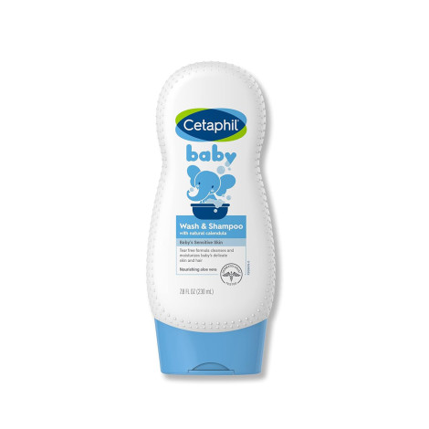 Cetaphil Baby Wash & Shampoo With Natural Calendula 230ml (Germany)