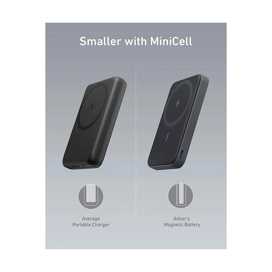 Anker 622 MagGo 5000mAh 12W Magnetic Wireless Power Bank Black