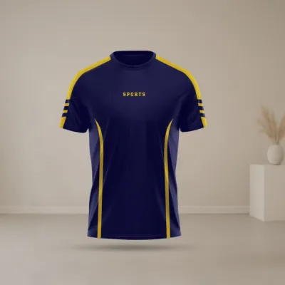 Men's Half Sleeve Sports T-Shirt, 160 GSM PP Jersey, Sizes M to XL