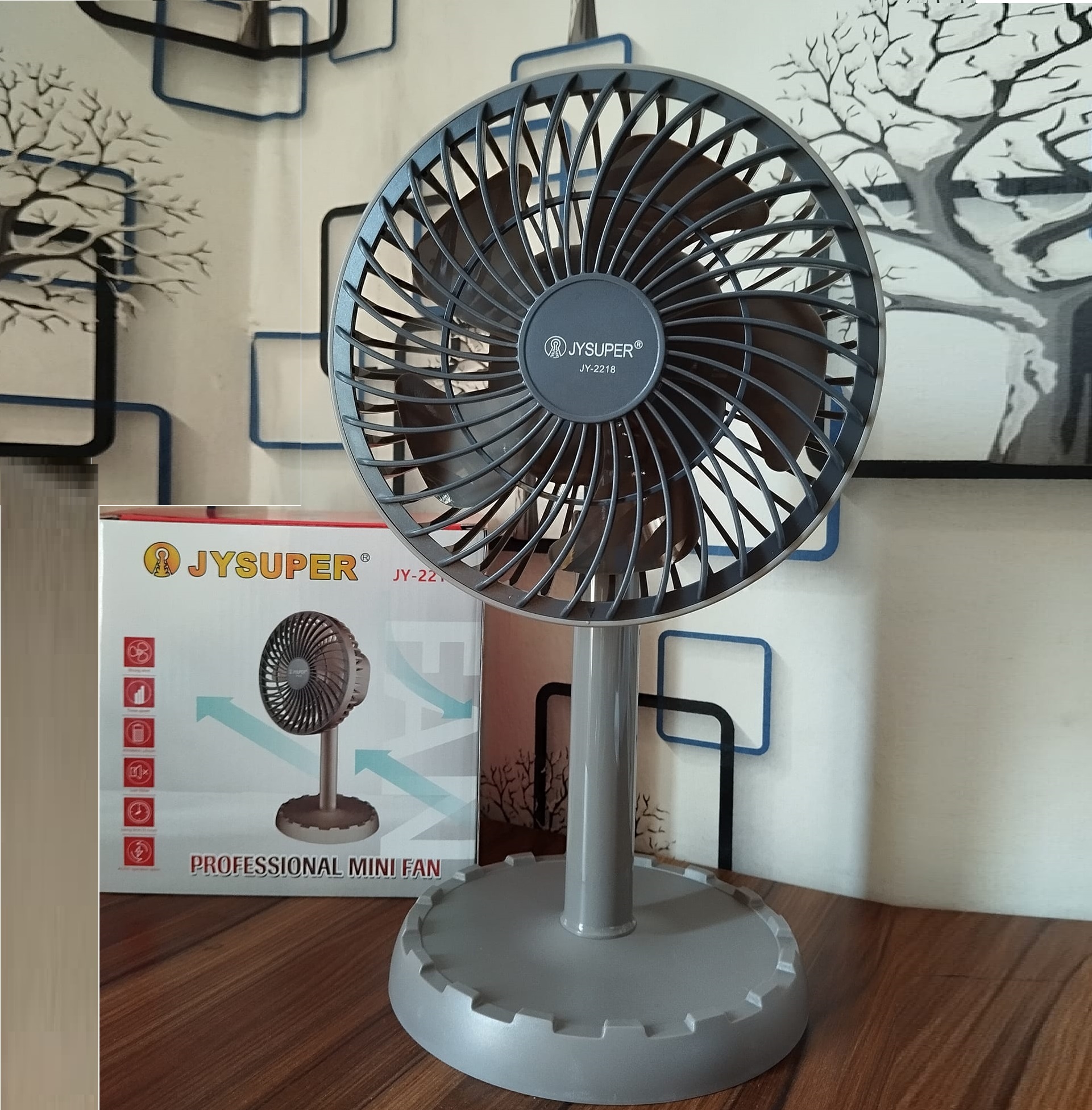 JY Super JY-2218  Rechargeable Fan