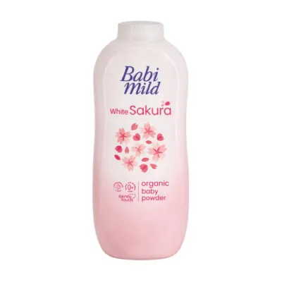 Babi Mild White Sakura অর্গানিক বেবি পাউডার 350g