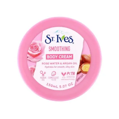 Stives রোজ ওয়াটার ও আরগান অয়েল স্মুদিং বডি ক্রিম 150ml