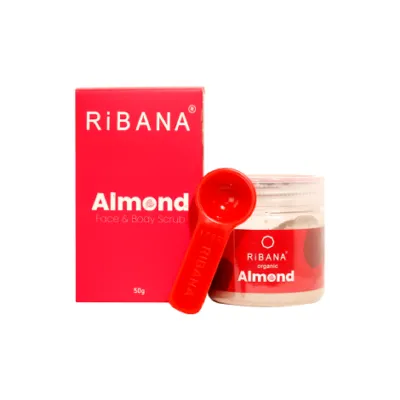 RiBANA Almond ফেস ও বডি স্ক্রাব 50g