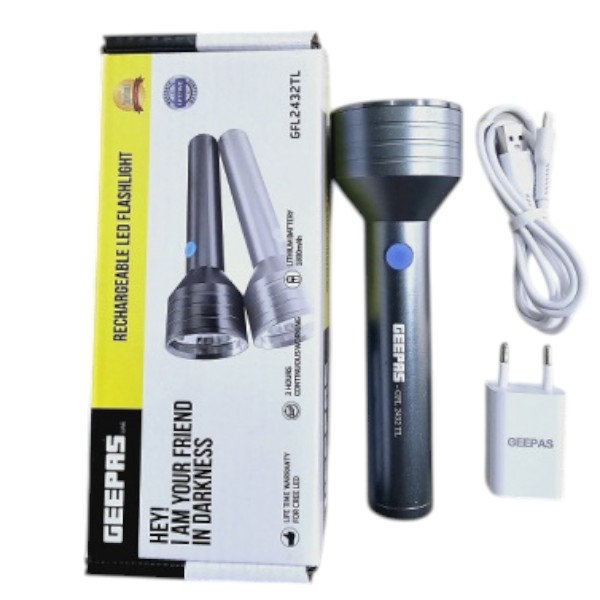 Geepas GFL-2432TL রিচার্জেবল এলইডি ফ্ল্যাশলাইট