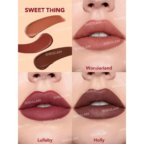 Sheglam Matte Allure মিনি লিকুইড লিপস্টিক সেট - Sweet Thing