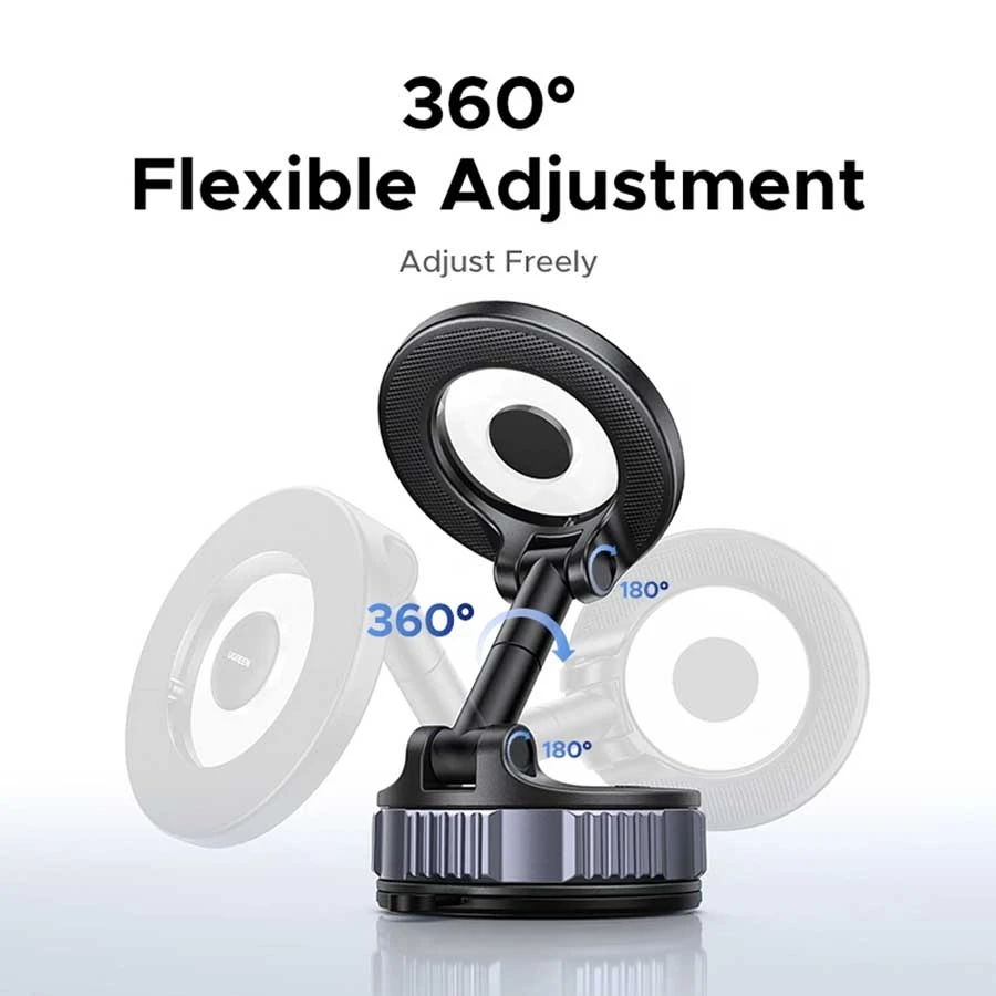 UGREEN LP970 (75666) Suction Cup Magnetic Phone Mount Gray