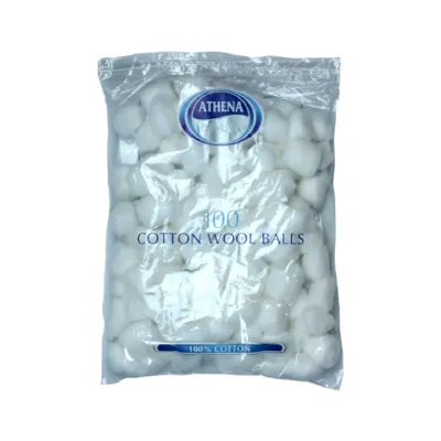 Athena Beaute কটন উল বল 100 পিস