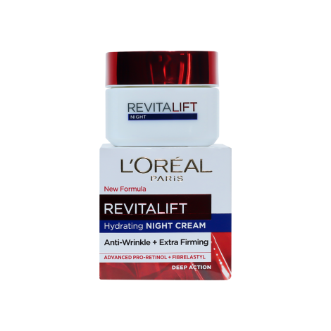 L'Oreal Revitalift Multi-Lift অ্যান্টি রিঙ্কেল + এক্সট্রা ফার্মিং হাইড্রেটিং নাইট ক্রিম 50ml