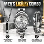 Men's 3-in-1 Combo Set Watch Chain Bracelet