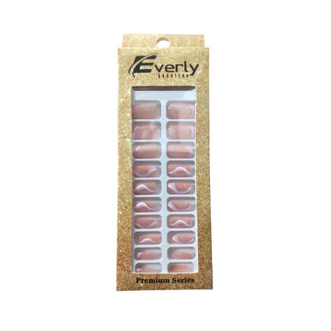 Everly Natural ফেক নেইল 24 পিস - H209