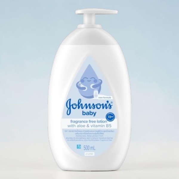 Johnson's Baby ফ্র্যাগরেন্স ফ্রি লোশন, Aloe ও Vitamin B5 সহ 500ml