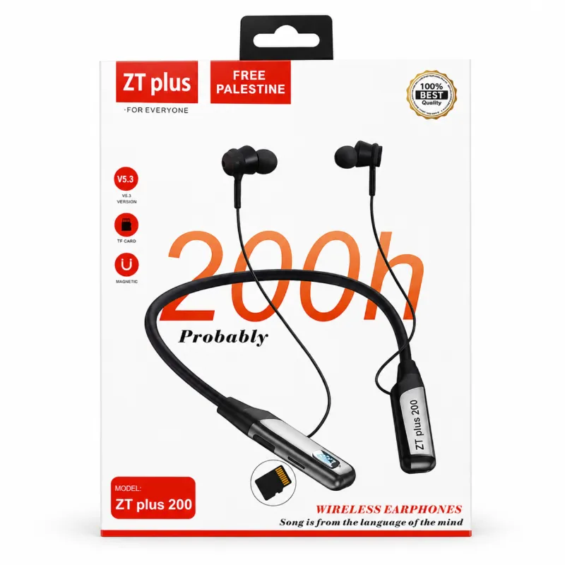 ZT Plus 200 ঘণ্টা ওয়্যারলেস হেডসেট নেকব্যান্ড