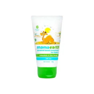 Mamaearth শিশুদের মিনারেল বেসড সানস্ক্রিন SPF 20+ 50g