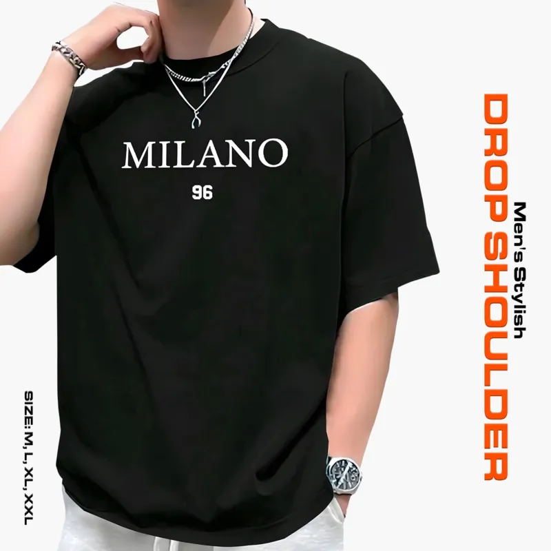 ছেলেদের স্টাইলিশ ড্রপ শোল্ডার টি-শার্ট Milano – 3 পিস কম্বো