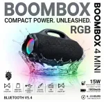 BOMBOX 4MINI RGB ওয়্যারলেস স্পিকার