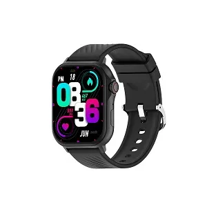 COLMI P82 ব্লুটুথ কলিং স্মার্ট ওয়াচ, বিল্ট-ইন GPS – কালো