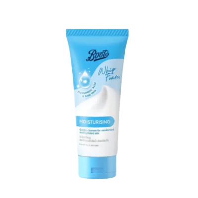 Boots হায়ালুরোনিক অ্যাসিড ও অ্যালোভেরা ময়েশ্চারাইজিং হুইপ ফোম 100ml