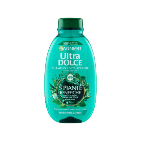Garnier Ultra Dolce 5 Plante Benefiche Rivitalizzante Shampoo 250ml (France)