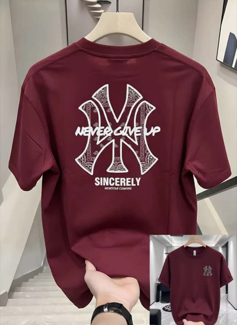 Men's Soft Breathable Drop Shoulder T-Shirt, 220 GSM, DTF Print