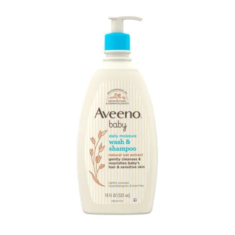 Aveeno Baby Daily Moisture ওয়াশ ও শ্যাম্পু 532ml