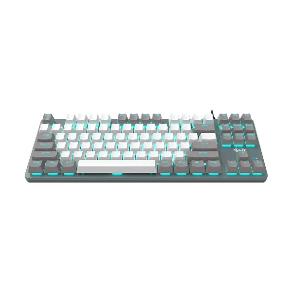 Aula F3287 (Blue Switch) Wired White & Grey Mechanical Gaming Keyboard