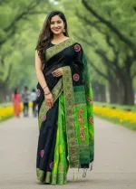 Women's Dhupian Silk Saree, 13 Haath, Without Blouse Piece
