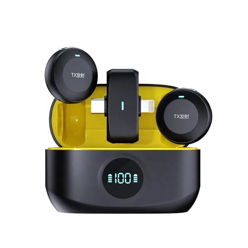 K31 Pro কলার ক্লিপ ওয়্যারলেস মাইক্রোফোন – Android ও iOS-এর জন্য