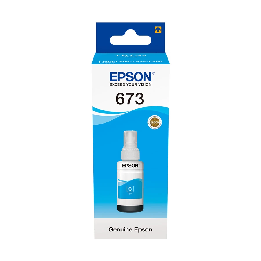 Epson T673 Cyan Ink Bottle