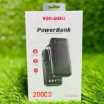 VEN-DENS 20000mAh পাওয়ার ব্যাংক VD-PB059