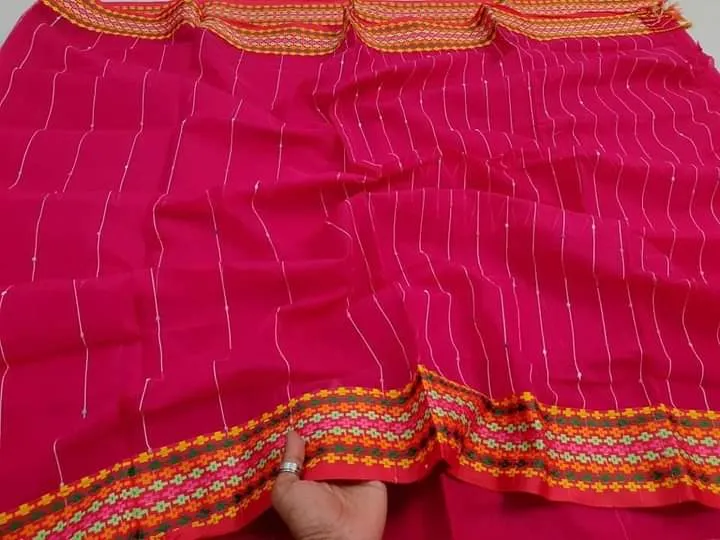 Women's Chumki Saree in Half Silk, 6 Colours