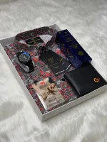 Men's Cotton Shirt, Watch and Perfume Gift Box Set, Sizes M to XL