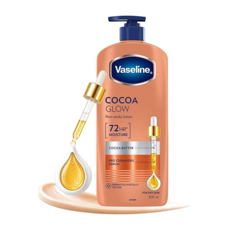 Vaseline Cocoa Glow No-sticky Lotion 400ml (India)