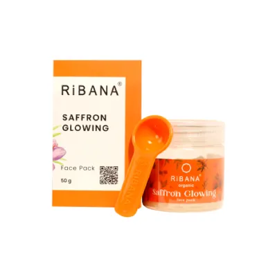 Ribana জাফরান গ্লোয়িং ফেস প্যাক 50g