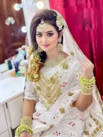 12 হাত হাফ সিল্ক শাড়ি, স্ক্রিন প্রিন্ট প্যাটার্ন
