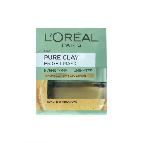 L'Oreal Paris পিওর ক্লে ব্রাইট ফেস মাস্ক 50ml