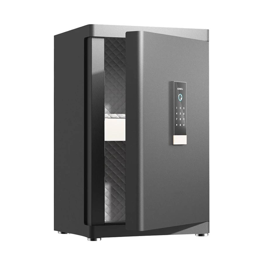 Deli ET594 Automatic Door Fingerprint Digital Safe Box, Black