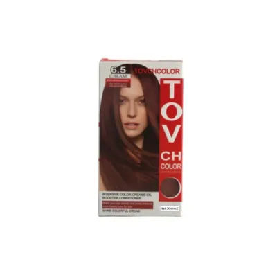 Tovch হেয়ার কালার 30ml*2 - 6.5 মিডিয়াম রিচ মেহগনি