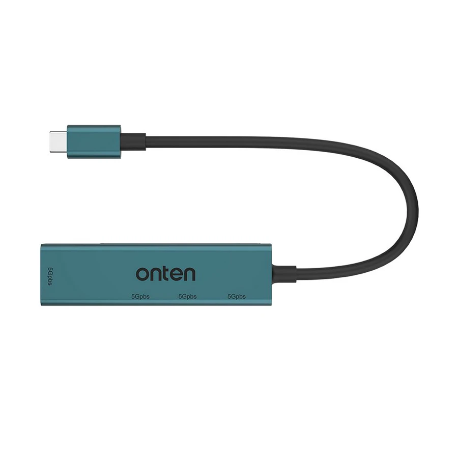 Onten OTN-9596 Type-C to 4-Port USB Hub 5Gbps Gray