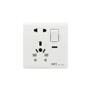 NT blu-ray Primo White ইউনিভার্সাল 10 পিন সকেট সুইচসহ