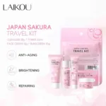 Laikou Japan Sakura ট্রাভেল কিট (4 পিস)