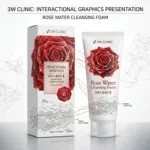 3W Clinic রোজ ওয়াটার ক্লেনজিং ফোম 100ml