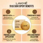Lakme 9 to 5 Sun Expert কমপ্যাক্ট পাউডার সানস্ক্রিন SPF 40++ 7g