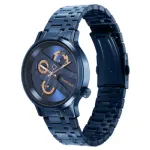 Fastrack NS3301QM02 Exuberant কোয়ার্টজ মাল্টিফাংশন ব্লু ডায়াল স্টেইনলেস স্টিল স্ট্র্যাপ ঘড়ি
