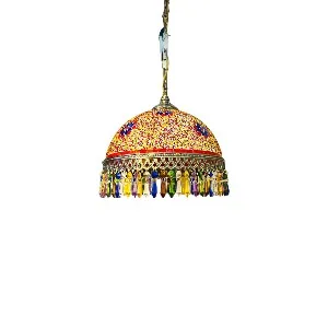 Qulik মডার্ন টার্কিশ 3 কালার হ্যাঙ্গিং লাইট (QL-ZQ41323376-300)